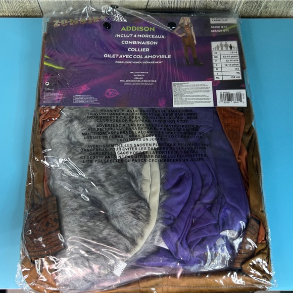 Disney Zombies 2 Addison Size Large (12-14) 3-Piece Set Costume Missing Necklace - Picture 5 of 5